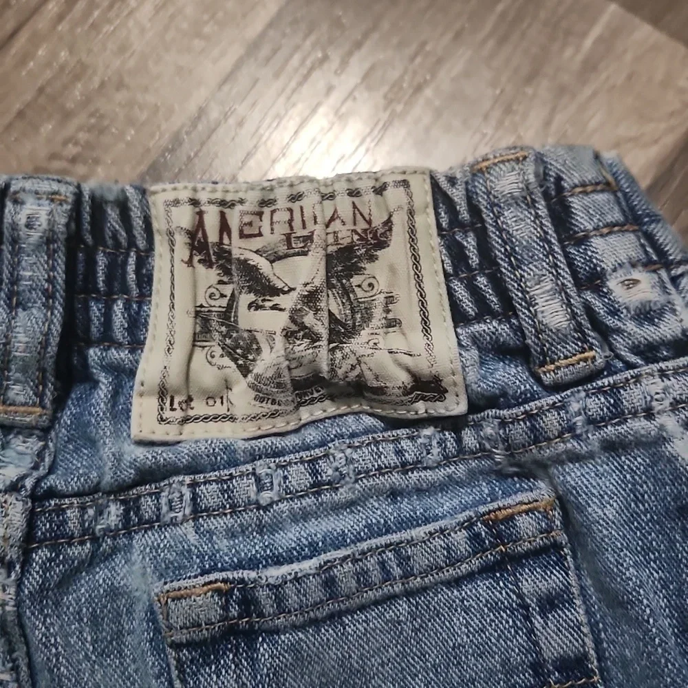 AMERICAN Living Unisex Denim Distressed Shorts Size 18mo
